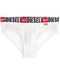 DIESEL - X Tinder Logo-Waistband Burnout-Effect Briefs - Lyst