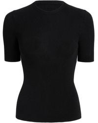 KHAITE - Celina Short-Sleeved Crew-Neck T-Shirt - Lyst