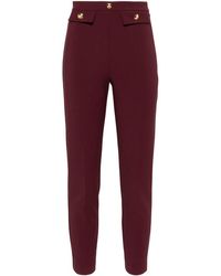 Elisabetta Franchi - Tapered Pants With Front Pockets - Lyst