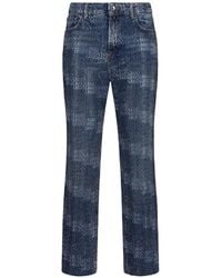 Liu Jo - Rhinestone-Embellishment Straight-Leg Jeans - Lyst