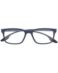 Prada - プラダ・アイウェア Ps01lv スクエア眼鏡フレーム - Lyst