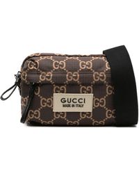 Gucci - Bolso messenger GG mediano con diseño rasgado - Lyst