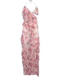 PATBO - Orchid Bloom Floral-Print Cut-Out Ruffled Maxi Dress - Lyst