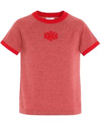 Barrie - B-Logo Cashmere T-Shirt - Lyst