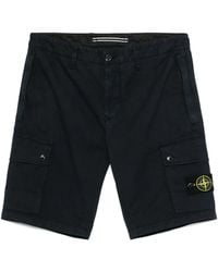 Stone Island - Bermudas con distintivo Compass - Lyst