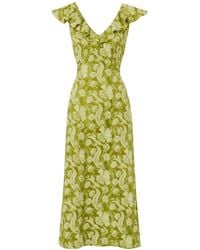 Temperley London - Celine Ruffled Floral-Print Dress - Lyst