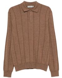 Canali - Ribbed Polo Sweater - Lyst
