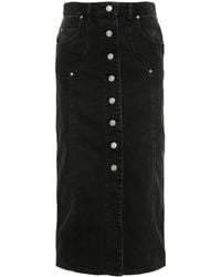 Isabel Marant - Vandy Denim Cotton Skirt - Lyst