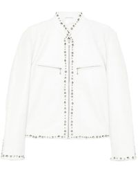 R13 - Cafe Racer Studded Jacket - Lyst