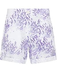 Vilebrequin - Print Linen Shorts - Lyst