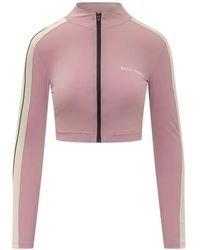 Palm Angels - Veste À Logo Imprimé Et Rayures Latérales - Lyst