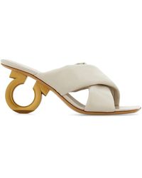 Ferragamo - Crossover-Strap Sandals - Lyst