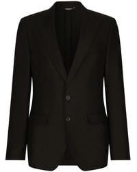 Dolce & Gabbana - Single-Breasted Linen Taormina Blazer - Lyst