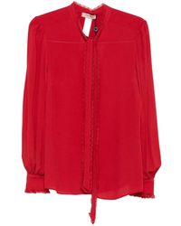Twinset - Blouse À Col Lavallière - Lyst
