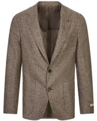 Canali - Textured-Finish Single-Breasted Blazer - Lyst