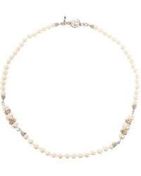 Alessandra Rich - Pearl Beaded Necklace - Lyst
