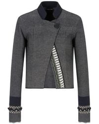 Giorgio Armani - Chaqueta Estampada Con Botones - Lyst