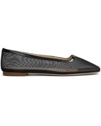 Fabio Rusconi - Square-Toe Ballet Flats - Lyst