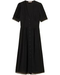 Twinset - V-Neck Midi Dress - Lyst
