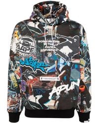 Aape By A Bathing Ape - Moonface-Logo Graffiti-Print Hoodie - Lyst