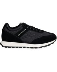 ARMANI EXCHANGE - Monogram-Print Lace-Up Sneakers - Lyst