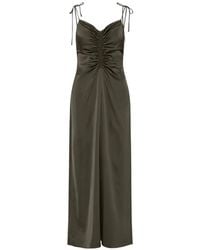 ROTATE BIRGER CHRISTENSEN - V-Neck Slip Maxi Dress - Lyst