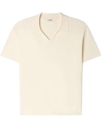 Sandro - Stretch Knit Polo Shirt - Lyst