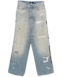 Amiri - Bones Studded Baggy Jeans - Lyst