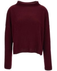 Lisa Yang - Heavy-Knit Mock-Neck Sweater - Lyst