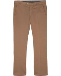 Corneliani - Pantalones chinos ajustados de talle medio - Lyst