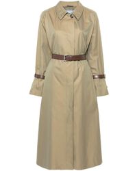 Prada - Belted Trench Coat - Lyst