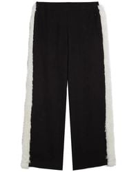 Apparis - Ivy Faux-Fur Trim Trousers - Lyst