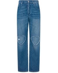 Moschino - Jean À Détail De Cœur - Lyst