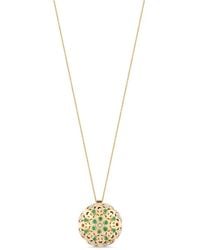 Officina Bernardi - 18Kt Large Damasco Emerald Necklace - Lyst