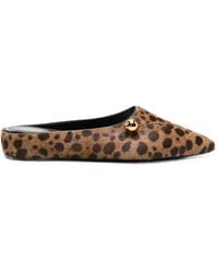 Herbert Levine - Mules Sleep On It À Imprimé Léopard En Cuir - Lyst