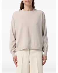 Agnona - Crew-Neck Long-Sleeve Sweater - Lyst
