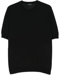 Ballantyne - Knitted Cotton T-shirt - Lyst