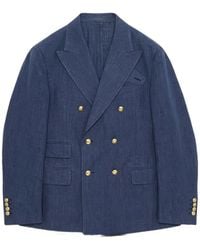 Fortela - Blazer Travel Con Solapas De Pico Y Doble Botonadura - Lyst