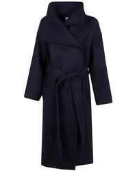 JOSEPH - Double-Breasted Belted Coat - Lyst