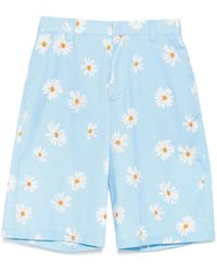 Moschino - Printed Knee-Length Shorts - Lyst