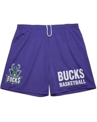 Mitchell & Ness - X Milwaukee Bucks Hardwood Classics Gameday Shorts - Lyst