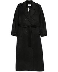 The Dynamis Studio - Double-Breasted Belted Coat - Lyst