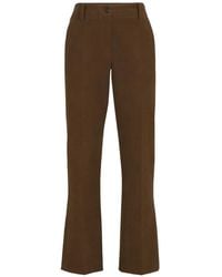 Brunello Cucinelli - Stretch-Cotton Moleskin Cigarette Trousers - Lyst
