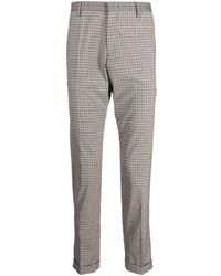 Paul Smith - Check-pattern Stretch-wool Trousers - Lyst