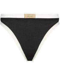 KARL LAGERFELD - Signature Metal-Charm Bikini Bottoms - Lyst