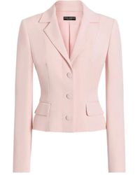 Dolce & Gabbana - Blazer À Simple Boutonnage - Lyst