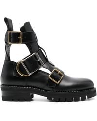 Vivienne Westwood - Buckled Leather Ankle Boots - Lyst