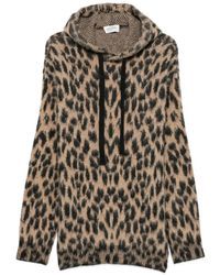 Laneus - Sudadera Con Estampado De Leopardo Y Capucha - Lyst