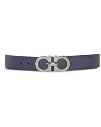 Ferragamo - Gancini-Buckle Reversible Belt - Lyst