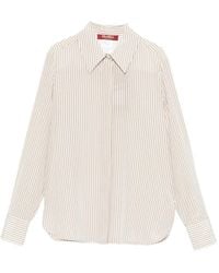 Max Mara - Flirt Gestreepte Blouse - Lyst